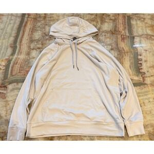 Vuori Women's Halo Oversized Hoodie Milkweed Heather Cream Stretch Relaxed XS